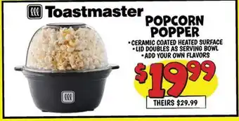 Ollie's Toastmaster POPCORN POPPER offer