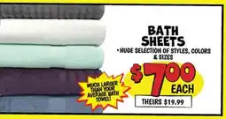 Ollie's BATH SHEETS offer