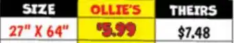 Ollie's 27 X 64LIGHT FILTERING BLINDS offer