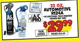 Ollie's Big Chill, A/C PRO 22 OZ. AUTOMOTIVE R134A offer
