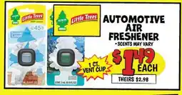 Ollie's Little Trees AUTOMOTIVE AIR FRESHENER offer
