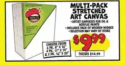 Ollie's MULTI-PACK STRETCHED MIKES ART CANVAS offer