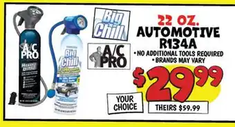 Ollie's AUTOMOTIVE R134A offer