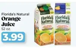 Roche Bros Florida's natural orange juice offer