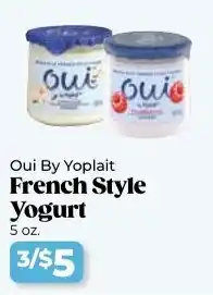 Roche Bros Oui by yoplait french style yogurt offer