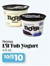 Roche Bros Noosa L'il tub yogurt offer