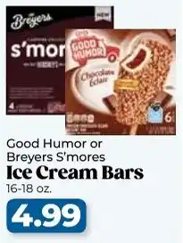 Roche Bros Good humor or breyers s'mores ice cream bars offer