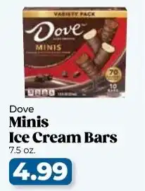 Roche Bros Dove minis ice cream bars offer