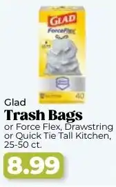 Roche Bros Glad trash bags offer