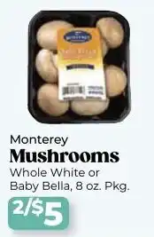 Roche Bros Monterey mushrooms offer