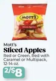 Roche Bros Mott's sliced apples offer