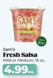 Roche Bros Sam's fresh salsa mild or medium offer