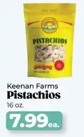 Roche Bros Keenan farms pistachios offer