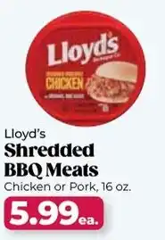 Roche Bros Lloyd's Shredded BBQ Meats offer
