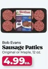 Roche Bros Bob evans sausage patties offer
