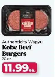 Roche Bros Authenticity wagyu kobe beef burgers offer