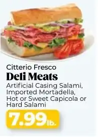 Roche Bros Citterio fresco deli meats offer