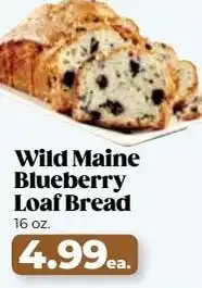 Roche Bros Wild maine blueberry loaf bread offer