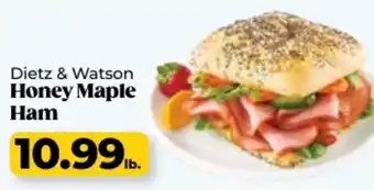 Roche Bros Dietz & watson honey maple ham offer