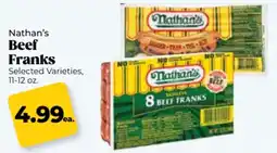 Roche Bros Nathan's beef franks offer