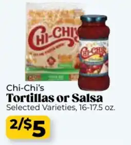 Roche Bros Chi-Chi's Tortillas or Salsa offer