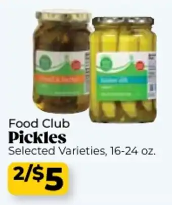 Roche Bros Food club pickles offer