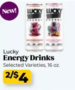 Roche Bros Lucky energy drinks offer