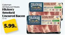 Roche Bros Coleman all natural meats hickory smoked uncured bacon offer