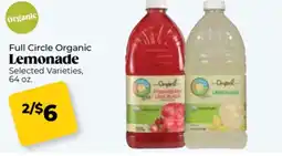 Roche Bros Full circle organic lemonade offer