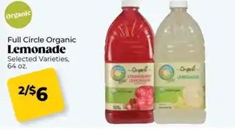 Roche Bros Full circle organic lemonade offer