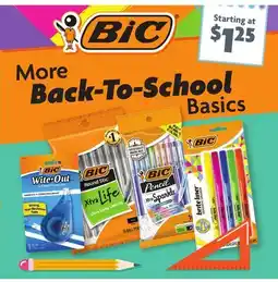 Family Dollar BIC More Basics Back-To-School offer