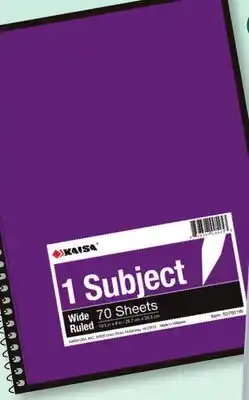 Family Dollar 1-Subject Wide Ruled Spiral Notebook offer