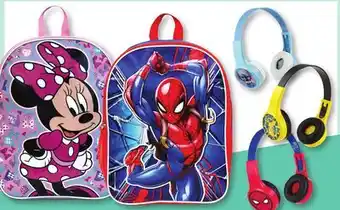 Family Dollar Kids' Character Backpacks or Wired Headphones offer