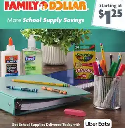 Family Dollar School Supplies offer