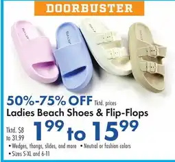 Boscov's Ladies Beach Shoes & Flip-Flops offer
