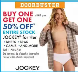 Boscov's ENTIRE STOCK JOCKEY for Her BRIEFS offer