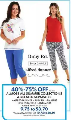 Boscov's ALMOST ALL SUMMER COLLECTIONS & RELATED SEPARATES offer