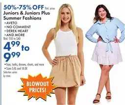 Boscov's Juniors & Juniors Summer Fashions offer