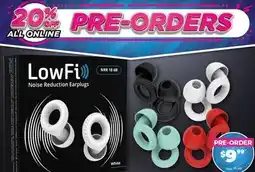 Showcase US LowFi Noise Reduction Earplugs offer