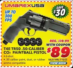 Big 5 Umarex T4E TR50 .50-Caliber CO2 Paintball Pistol offer