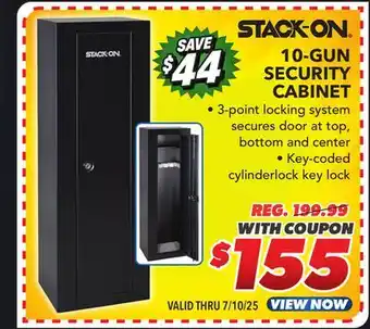 Big 5 Stack-On 10 Gun Security Cabinet offer