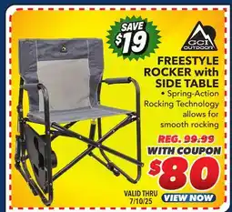 Big 5 GCI Outdoor Freestyle Rocker with Side Table offer