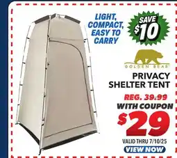 Big 5 Golden Bear Privacy Shelter Tent offer