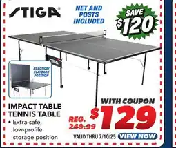Big 5 Stiga Impact Indoor Table Tennis Table offer