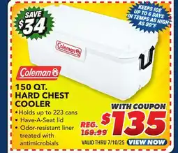 Big 5 Coleman 150-Qt. Hard Chest Cooler offer