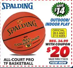Big 5 Spalding All Court Pro TF Basketball offer