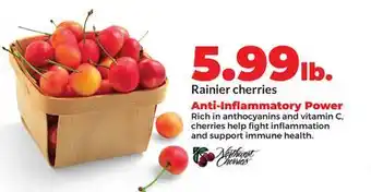 Hy-Vee Rainier cherries offer
