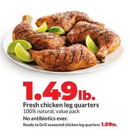 Hy-Vee Fresh chicken leg quarters offer