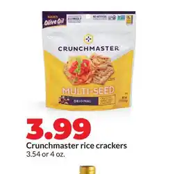 Hy-Vee Crunchmaster rice crackers offer