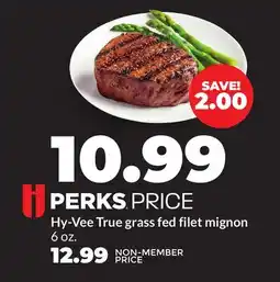 Hy-Vee Hy-Vee True grass fed filet mignon offer